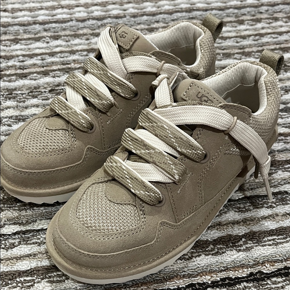 Women’s UGG Neutral Tan Athletic Sneakers - Comfortable Everyday Shoes
